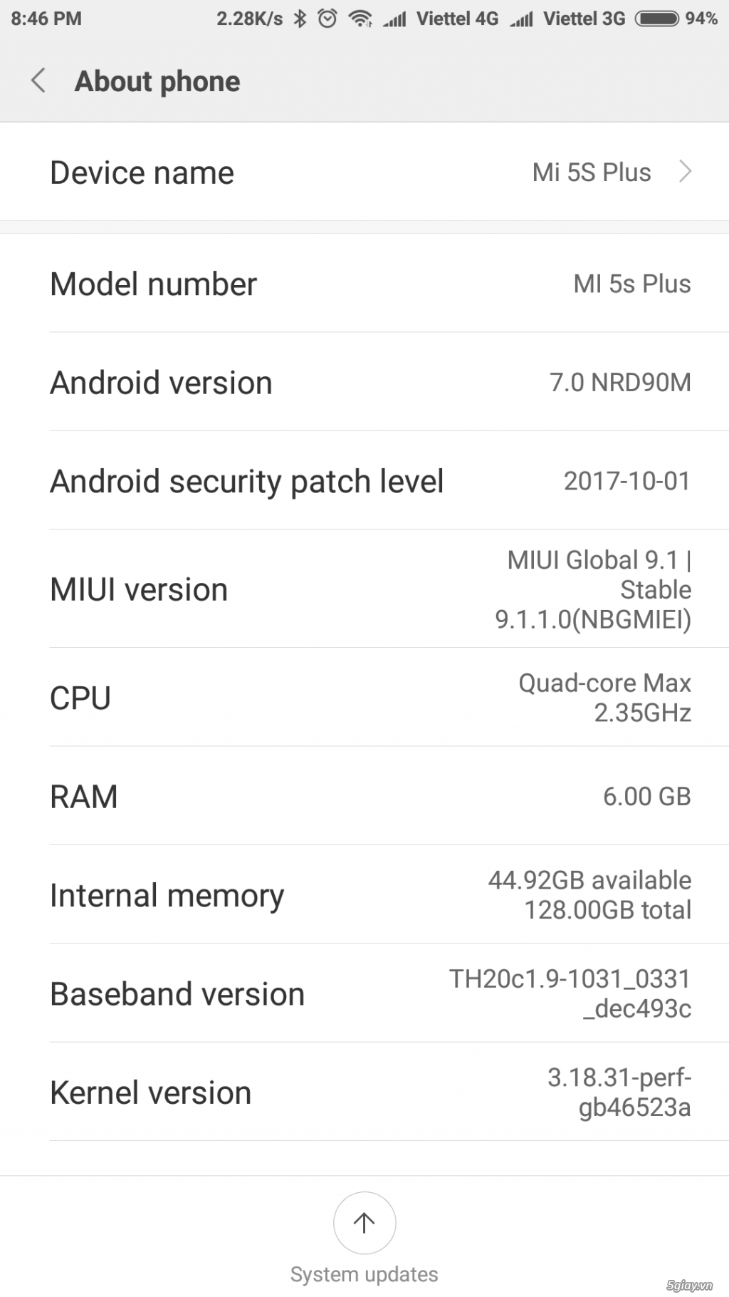 Xiaomi 5S Plus 6Gb/128 Gb 95% - 4