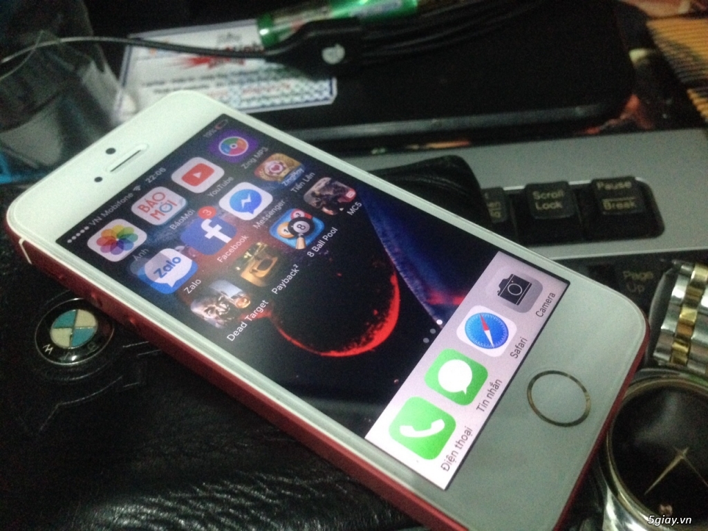 Apple Iphone 5s-16gb-Màu Đỏ-Vỏ trùng Imei-Full zin - 3