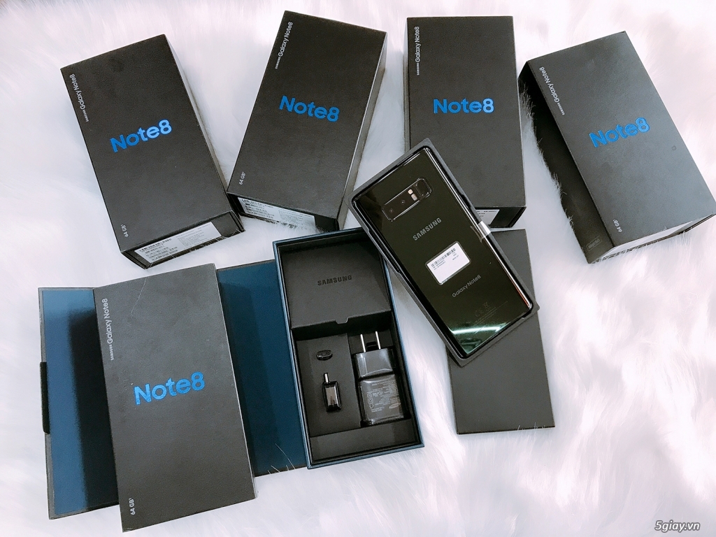 Samsung Note 8 màu đen và tím 64gb new full box quốc tế hộp chưa khui - 1