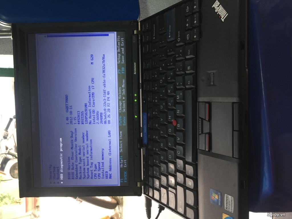 Lenovo ThinkPad X201 Core i7 4 GB 320 GB - 1