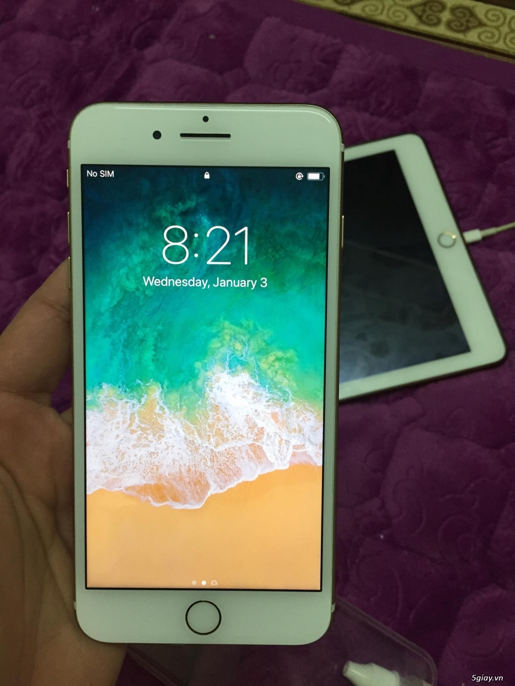 iphone 7 plus 32gb quốc tế màu vàng dung lượng pin 100% ko xước - 3