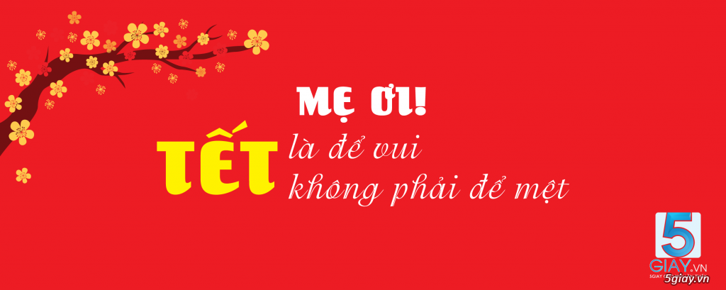 Tết là để vui không phải để mệt...Mẹ ơi