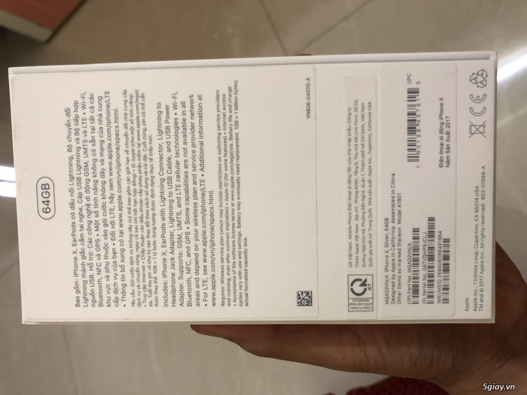 IPHONE X 64G silver fpt (vn) BH 16/12/2017 - 4