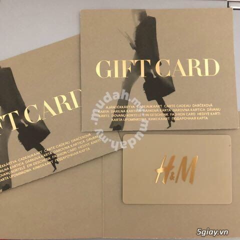 Mình dư gift card H&M mệnh giá 500k