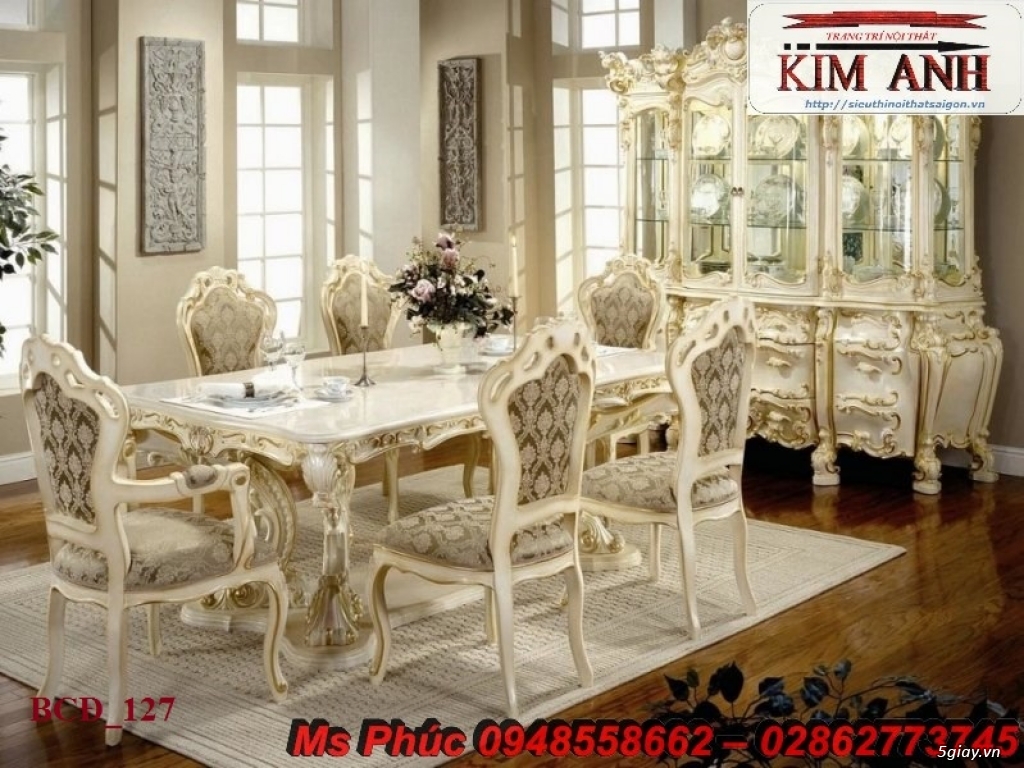 Xưởng sản xuất bàn ghế ăn tân cổ điển giá rẻ tphcm - Nội thất Kim Anh - 10
