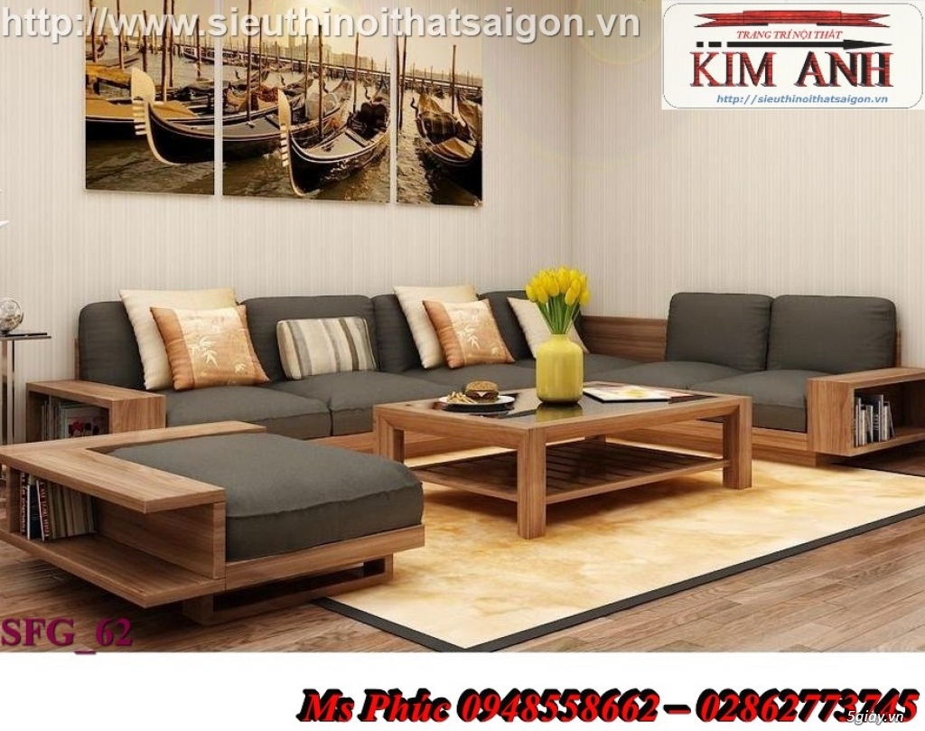 Xưởng sản xuất sofa vải bố, nỉ, nhung đẹp, giá rẻ - Nội thất Kim Anh - 20