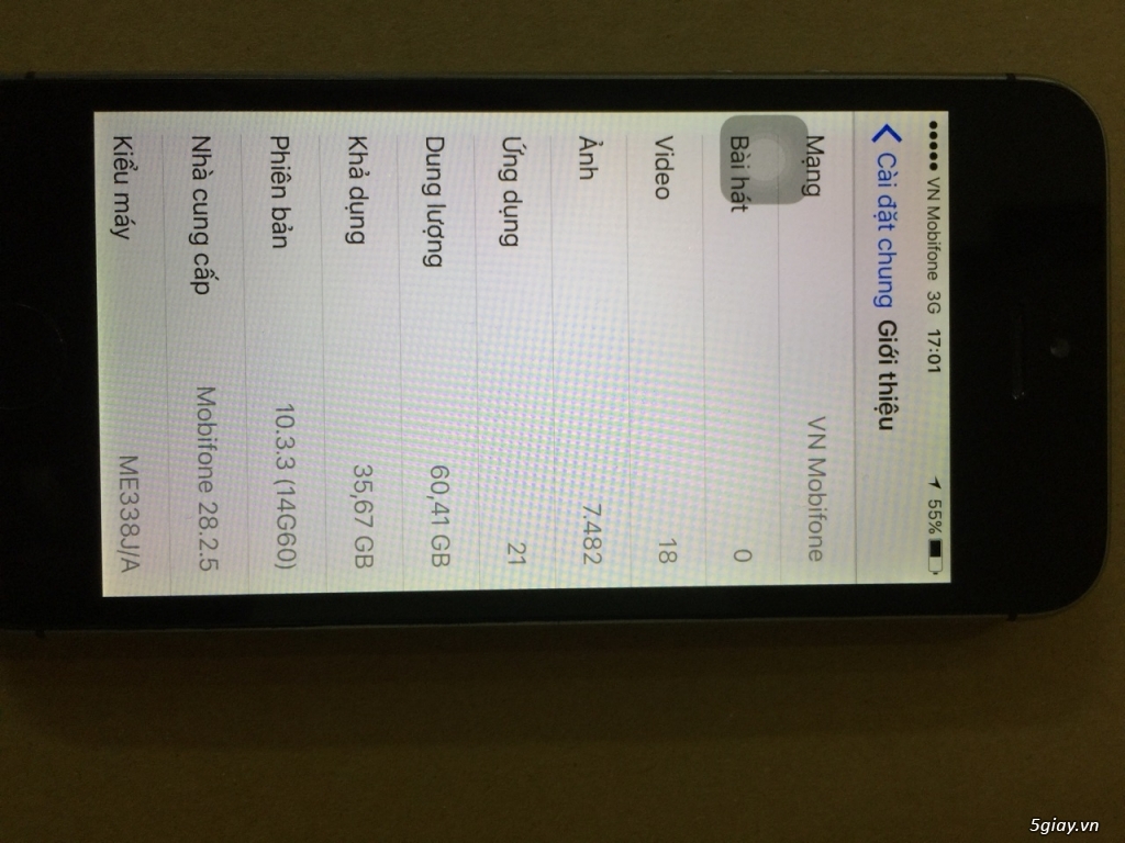 Cần bán: Iphone 5S 64G Black Lock Japan kèm sim ghép