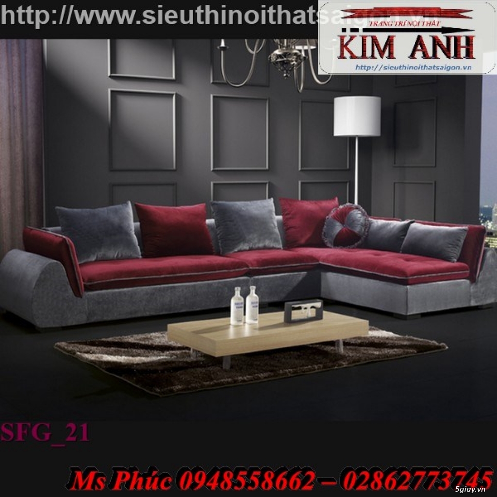 Xưởng sản xuất sofa vải bố, nỉ, nhung đẹp, giá rẻ - Nội thất Kim Anh - 17
