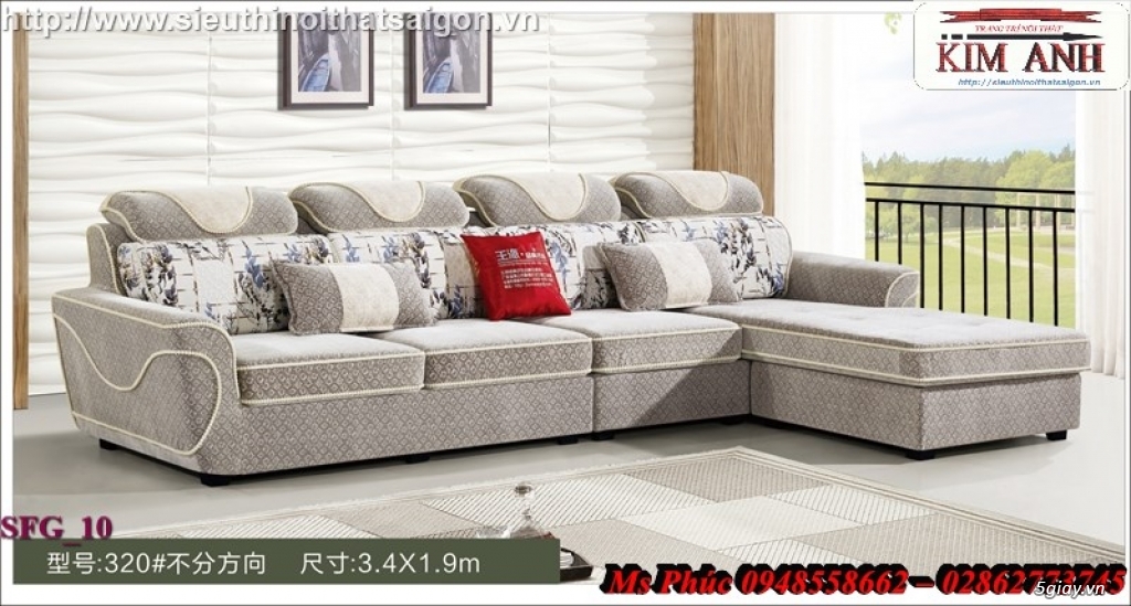 Xưởng sản xuất sofa vải bố, nỉ, nhung đẹp, giá rẻ - Nội thất Kim Anh - 9