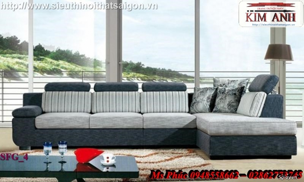 Xưởng sản xuất sofa vải bố, nỉ, nhung đẹp, giá rẻ - Nội thất Kim Anh - 3