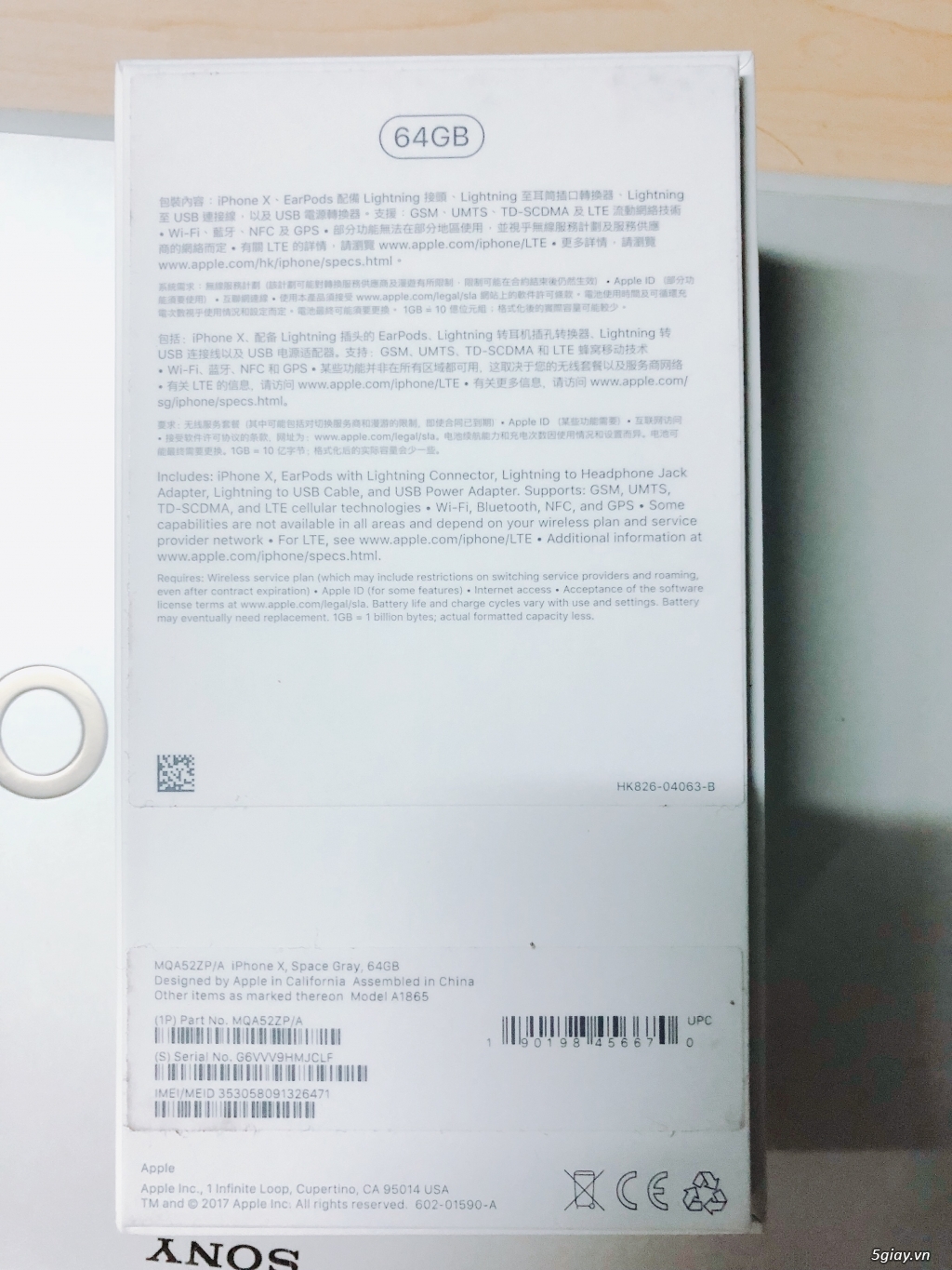 iPhone X 64G Grey ZP. 99.99% Fullbox. 23tr3 - 1