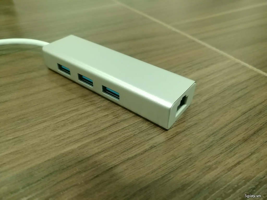 Adapter USB C ra Ethernet LAN và 3 cổng USB 3.0 - 1