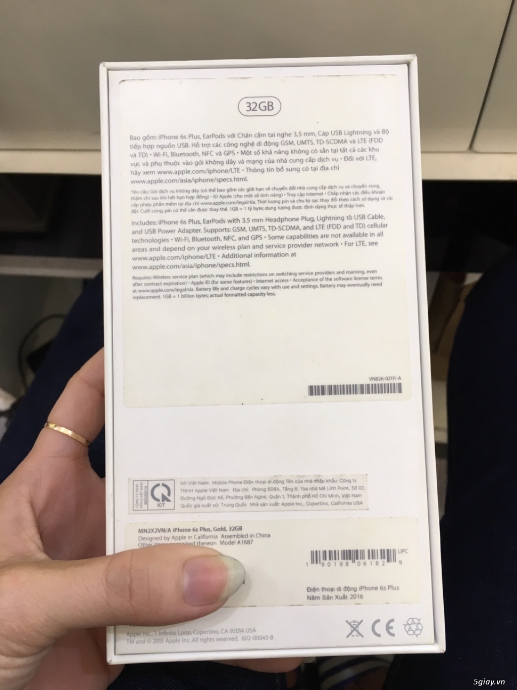 IPHONE 6S PLUS 32GB GOLD TBH ONLY