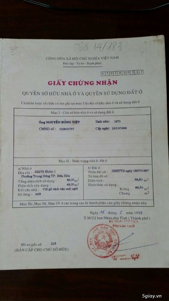 Nhà giá rẻ trung tâm P.Trung Dũng, TP.Biên Hòa - 1