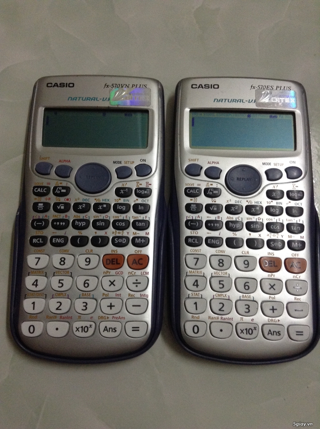 Máy tính Casio fx 570es - 570es plus cũ chính hãng của nhật cho hs-sv. - 5