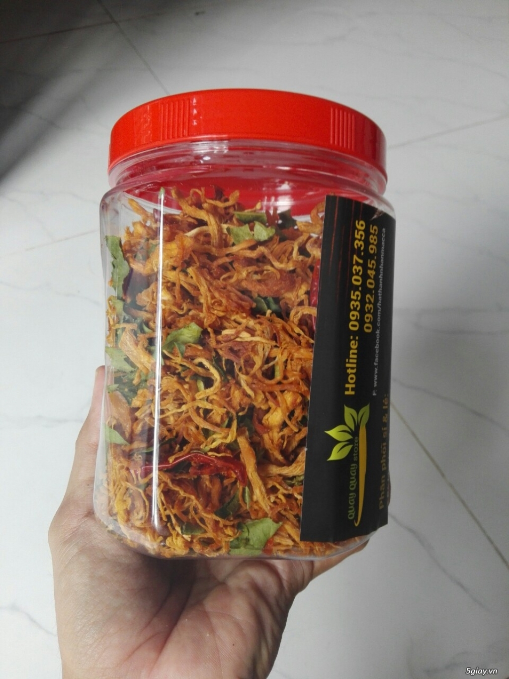 khô gà lá chanh nhà làm cực ngon chỉ 80k/hủ 250gr