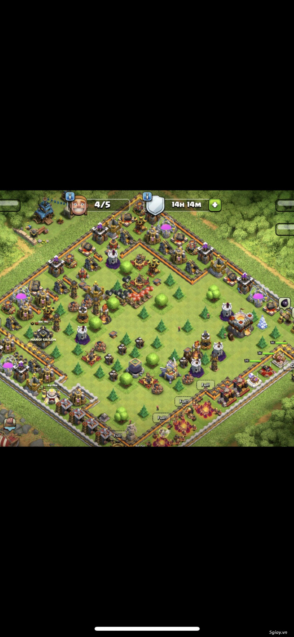 Bán Acc C.O.C Max Hall 11 King-Queen 46 - 1