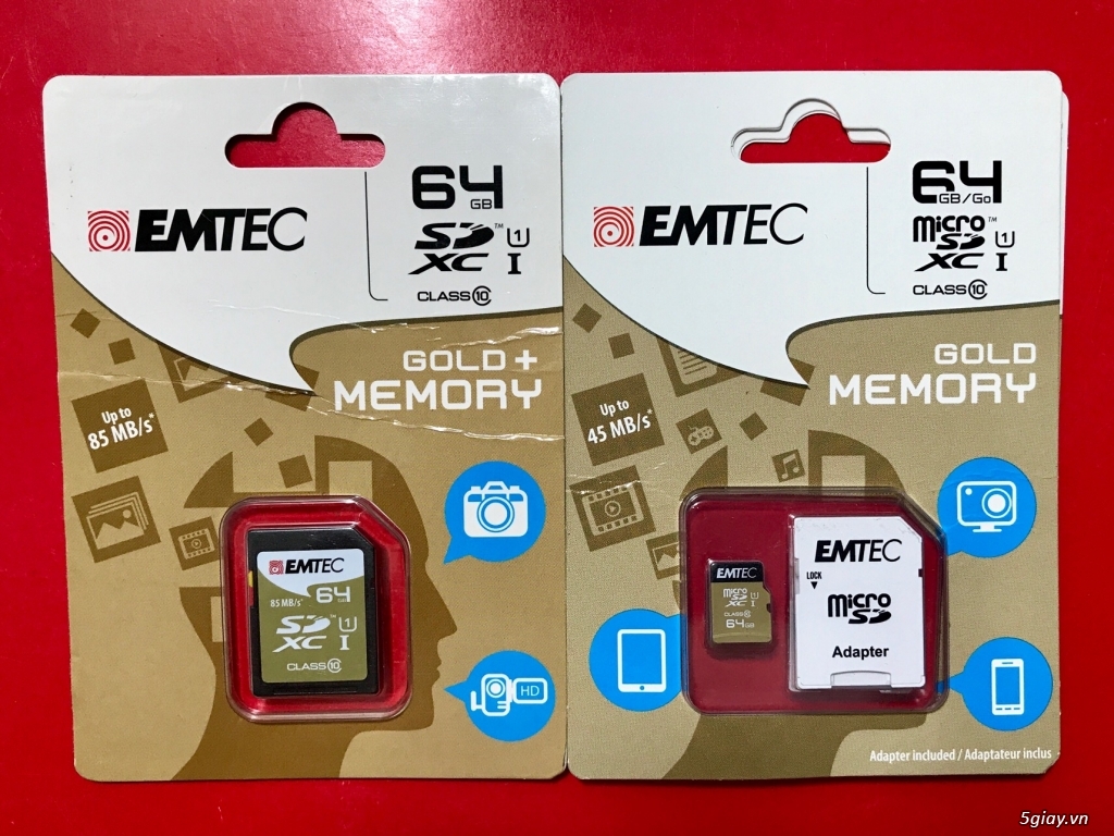 Thẻ nhớ microSD, SD LEXAR, SanDisk, EMTEC xịn, new 100%