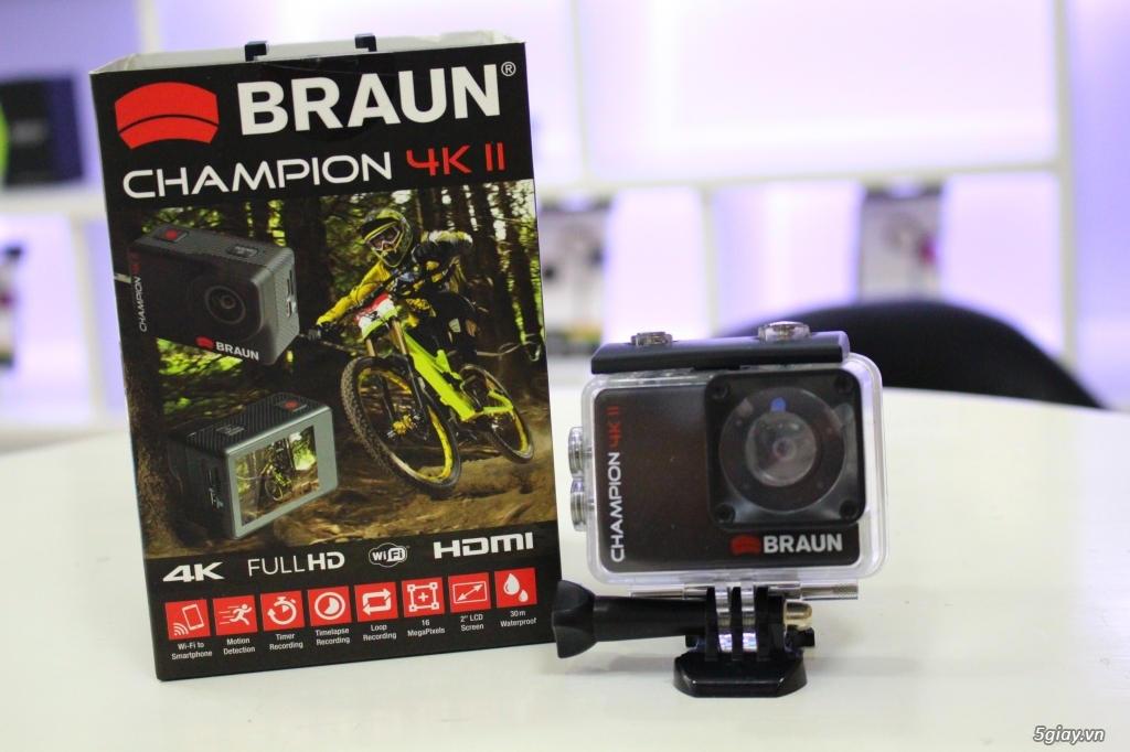 Camera thể thao Braun Champion 4K II-thương hiệu Đức - 1