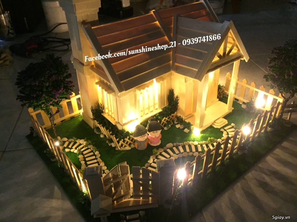 SunShineShop - Nhận đặt làm mô hình nhà que theo yêu cầu - 3