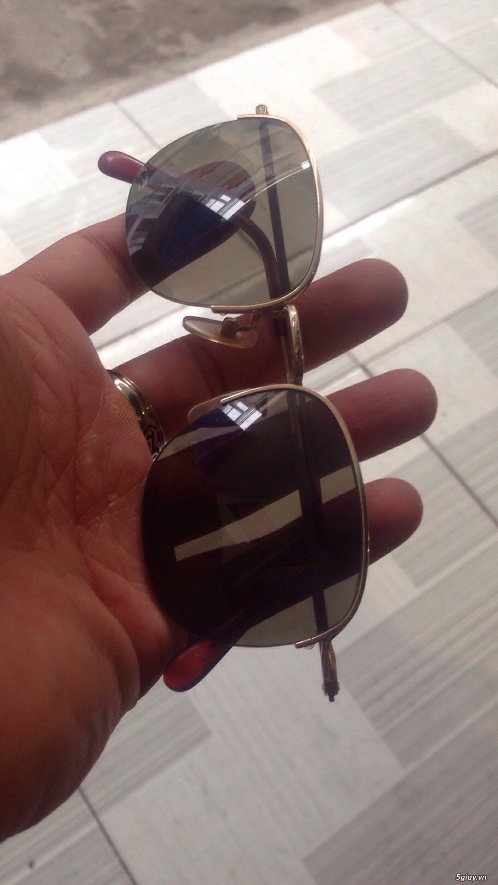 Mắt kính xưa mạ vàng Bold Club - 2