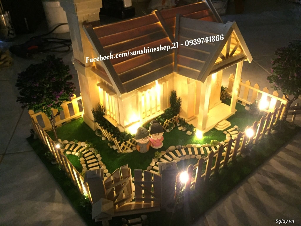 SunShineShop - Nhận đặt làm mô hình nhà que theo yêu cầu - 1