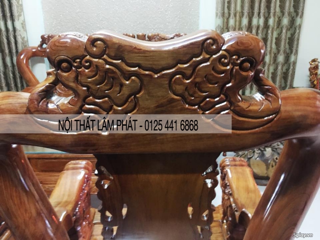 Bàn ghế Salon gỗ Cẩm Trắc - 5