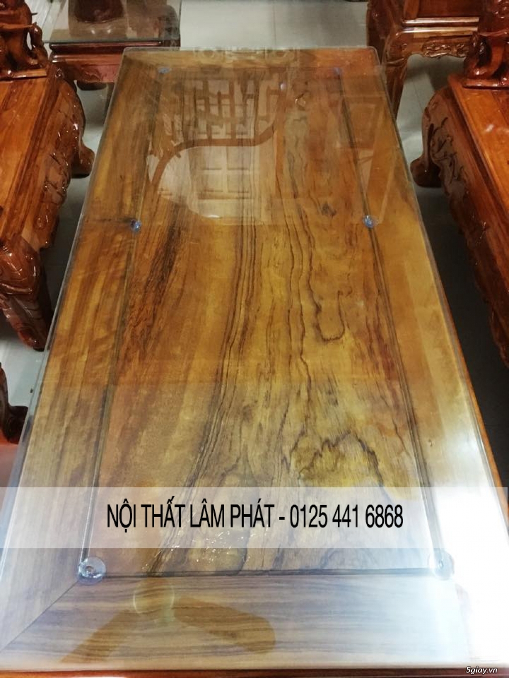 Bàn ghế Salon gỗ Cẩm Trắc - 9