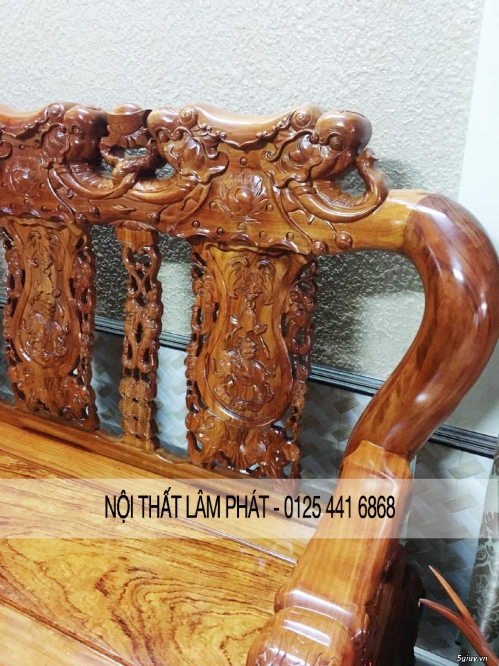 Bàn ghế Salon gỗ Cẩm Trắc - 3