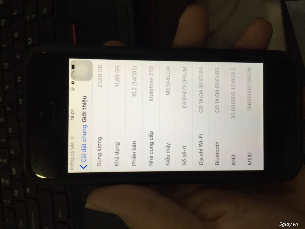 Iphone 5s 32g zin hoàn hảo - 5