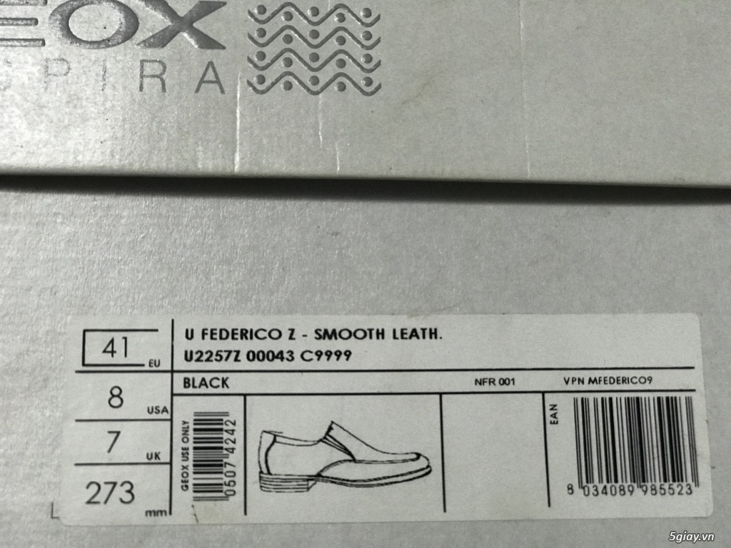 Bán giày tây Geox chính hãng, mới tinh, giá rẻ - 4