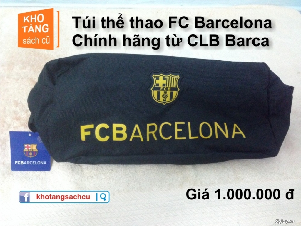 Túi thể thao chính hãng sách tay về từ CLB Barcelona Tây Ban Nha - 1