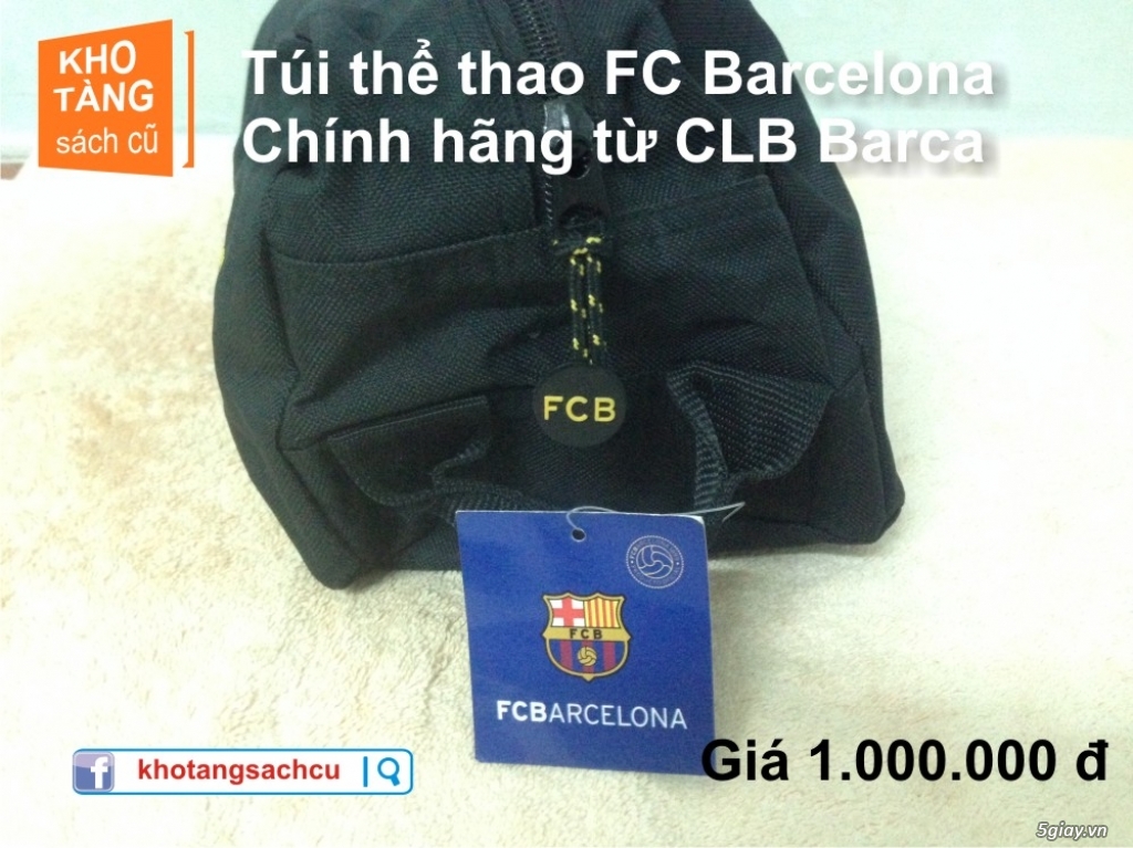 Túi thể thao chính hãng sách tay về từ CLB Barcelona Tây Ban Nha - 3