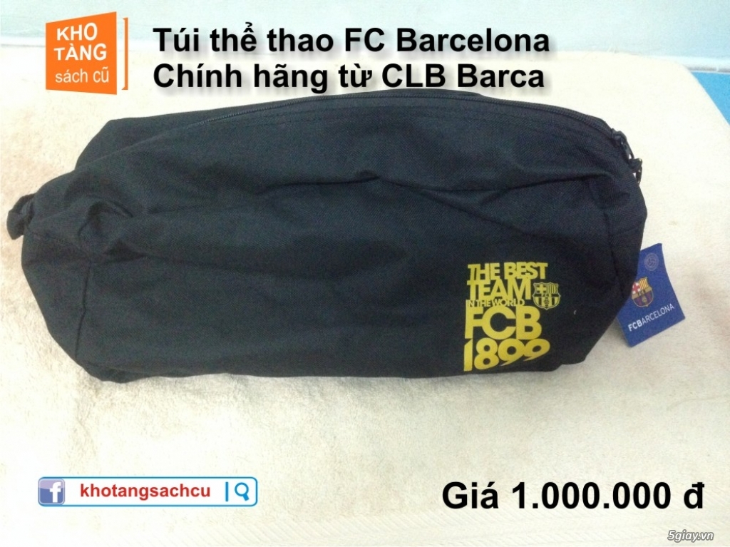 Túi thể thao chính hãng sách tay về từ CLB Barcelona Tây Ban Nha - 2