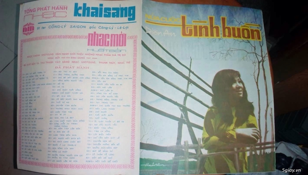 Topic bán những bìa nhạc xưa trước 1975 - 2