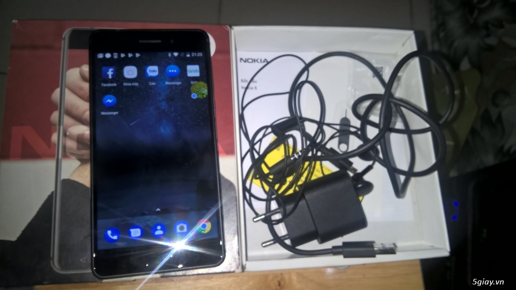 Nokia 6 black fullbox còn bảo hành 7,5 tháng TGDĐ