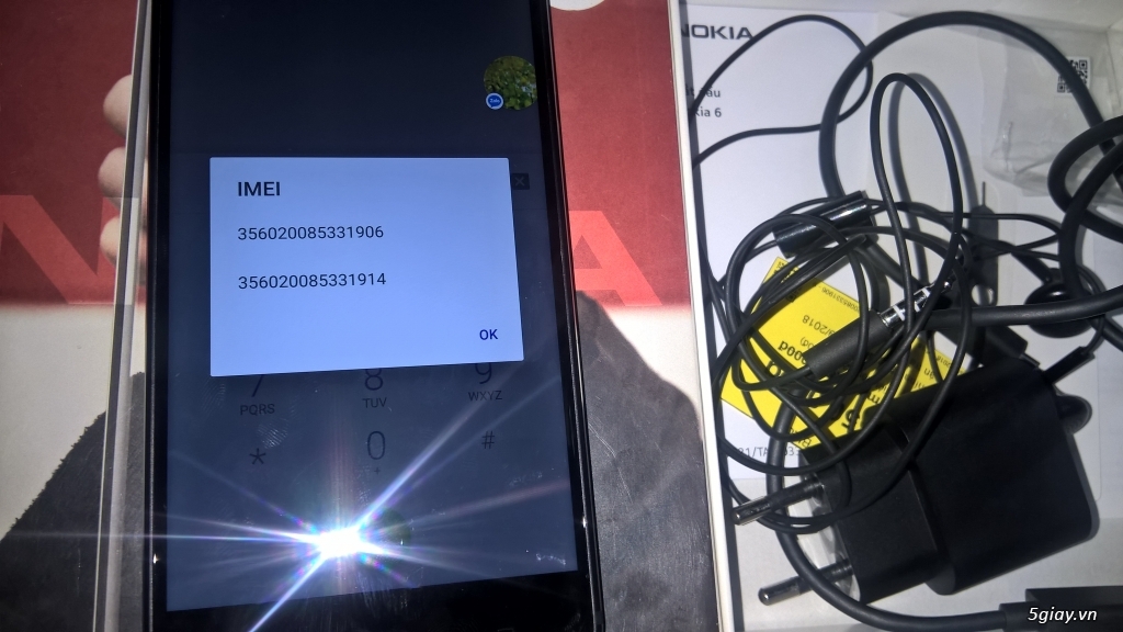 Nokia 6 black fullbox còn bảo hành 7,5 tháng TGDĐ - 1