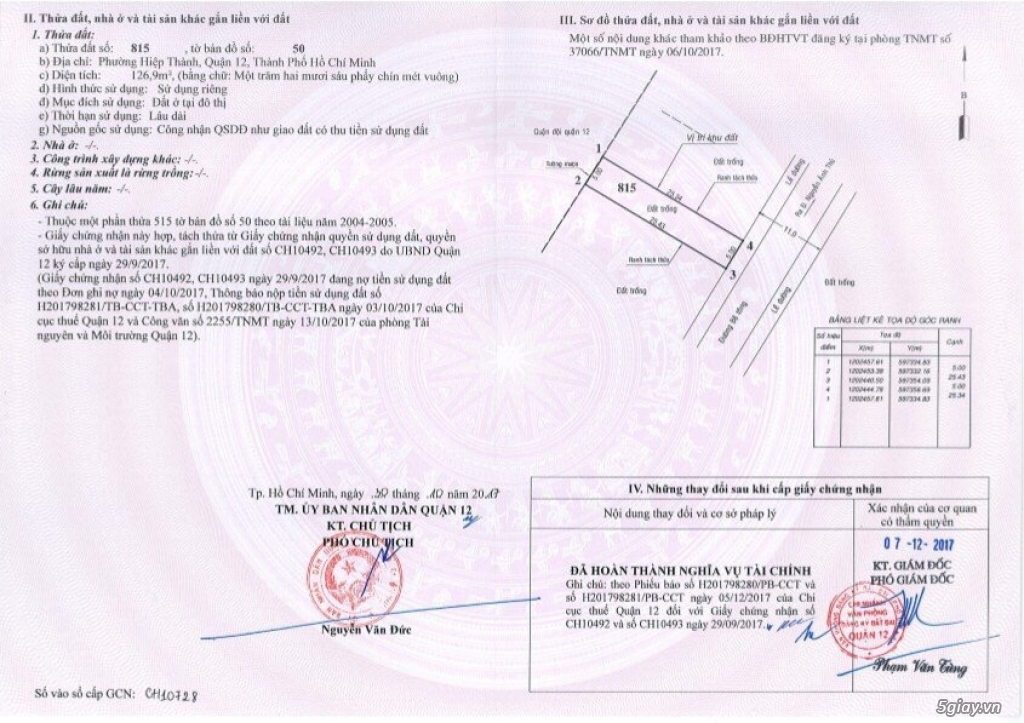 Đất nền Quận 12 vào xây dựng ngay, sổ đỏ riêng, giá chỉ 24tr/m2 - 4
