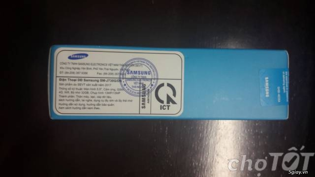 Cần bán : ĐT Samsung J7 Pro 32G Black Full Box BH Samsung - 1