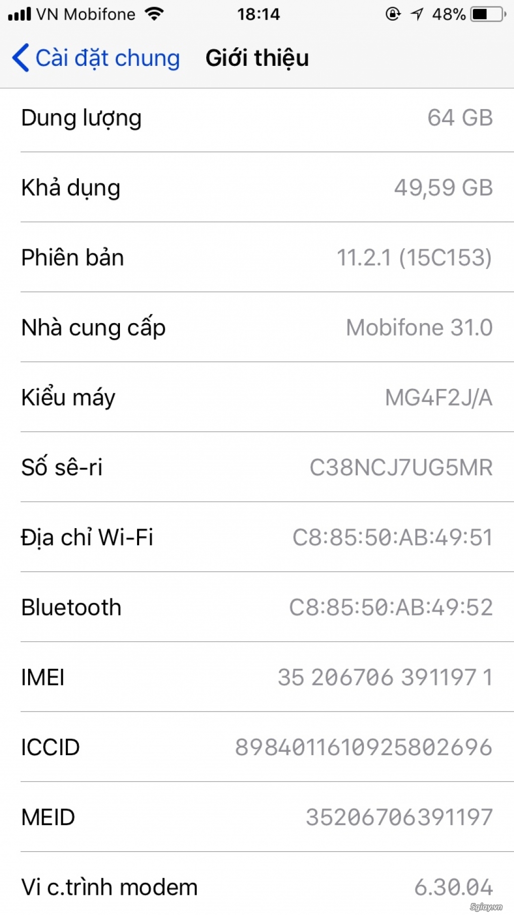 Iphone 6 64gb quốc tế Gray PIN TỐT - 1