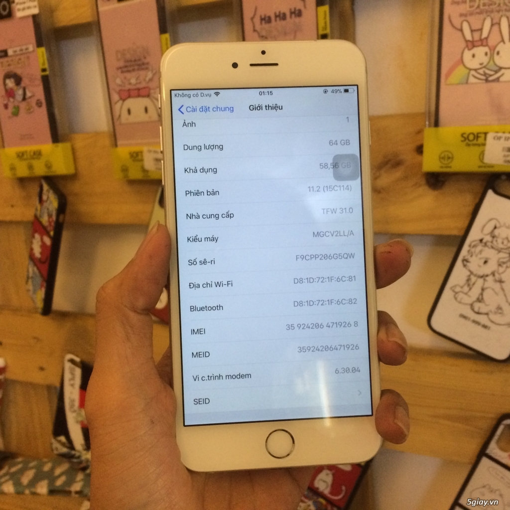 Iphone 6 plus 64gb silver quốc tế - 2