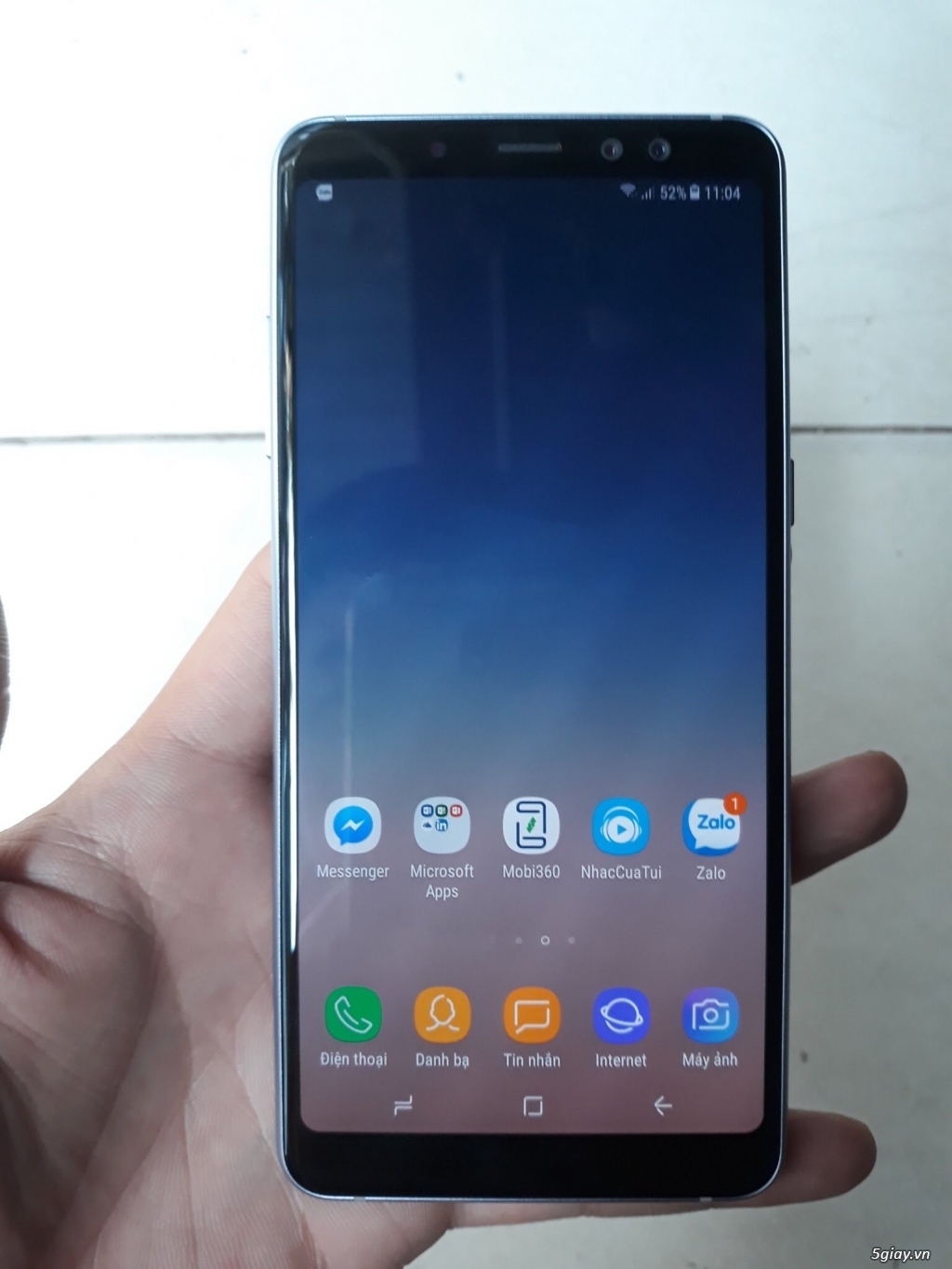 Samsung A8 plus TGDĐ mới mua vài ngày ra đi nhanh cho ae 5giay - 1