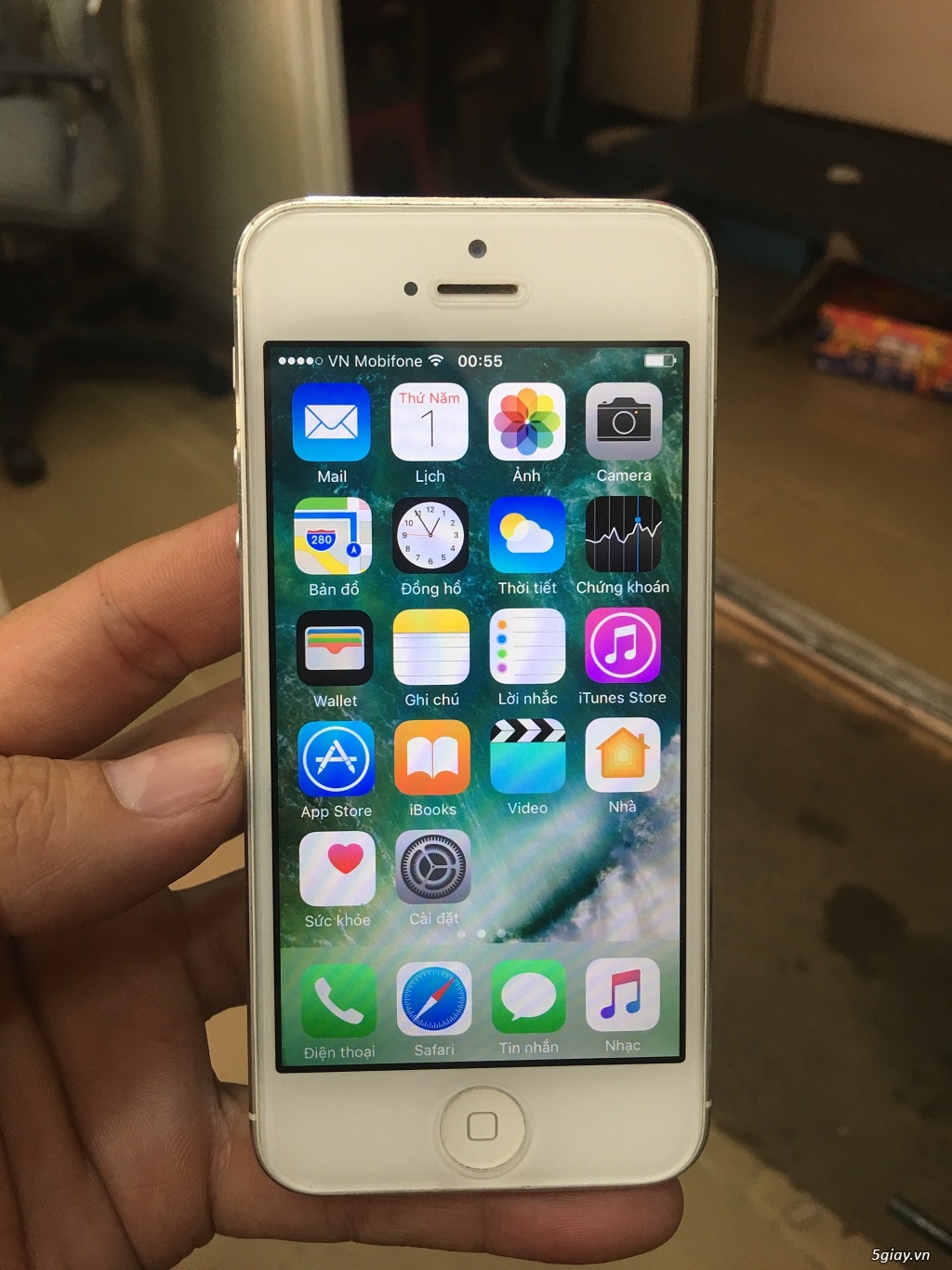 iphone 5g trắng 16g lock nhật