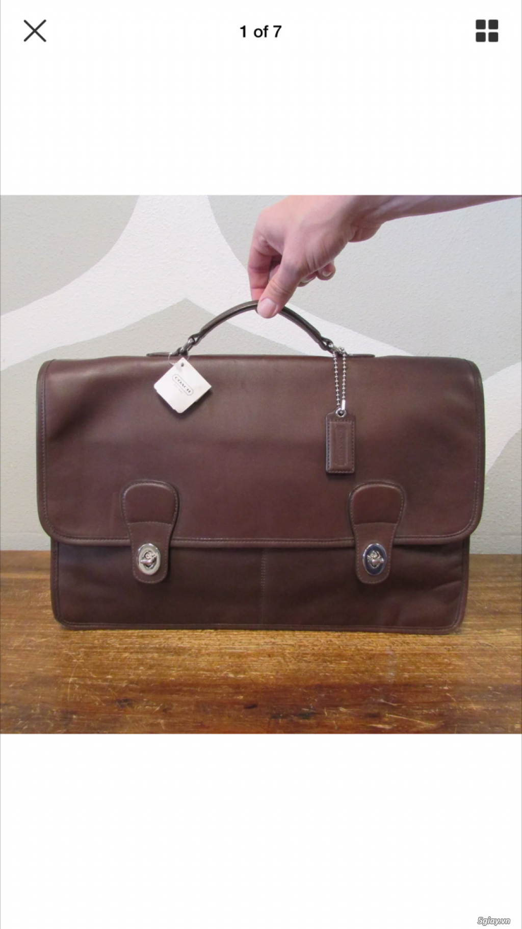 Cặp da Coach Diplomat giá 5tr3 - 2