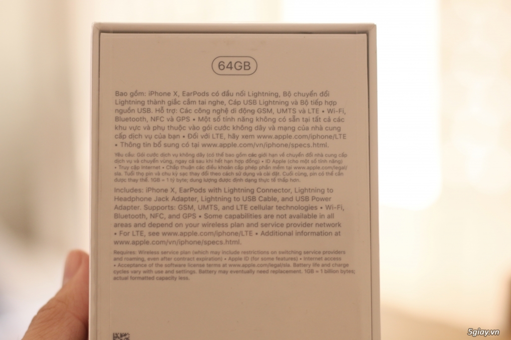 Bán iPhone X 64GB Silver Mã VN/A Nguyên Seal Chưa Active - 1