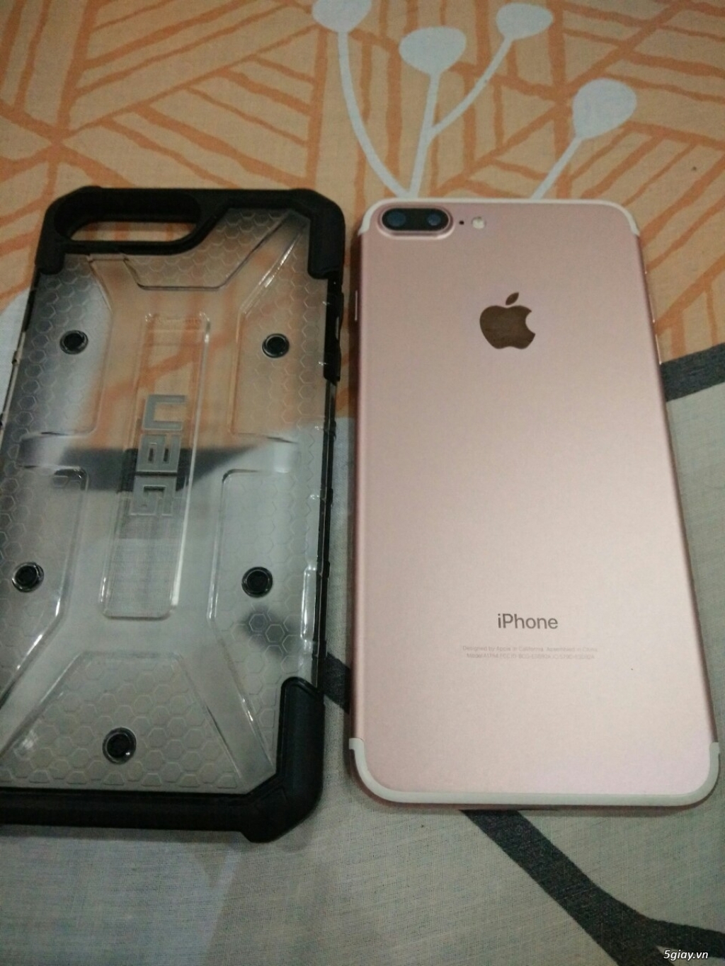 Iphone 7 Plus Rose 32Gb bản lock chính hãng VN new 98% + ốp lưng UAG - 5