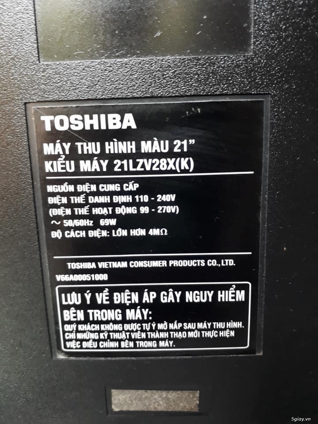 tivi 21 inch TOSHIBA siêu phẳng - 2