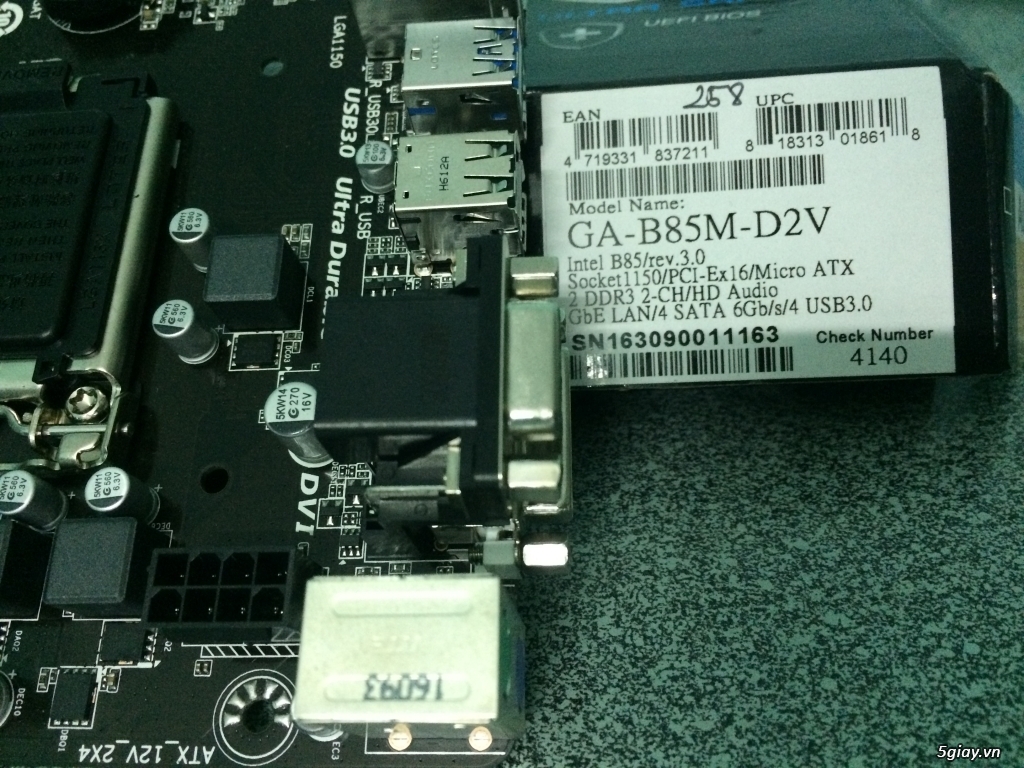 Chip I3 4160 bh Lê Huy 2 năm, Ram Kingmax DDR3 8GB, Main giga Giá rẻ - 2