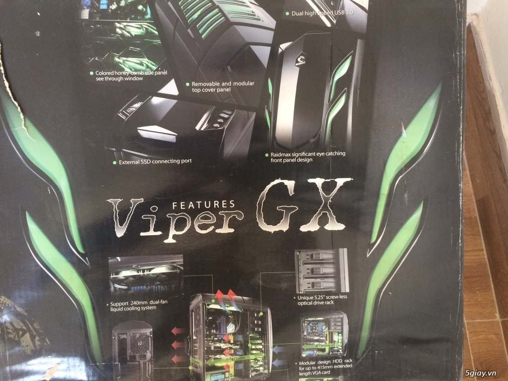 bán vỏ máy tính case raidmax viper gx - 2