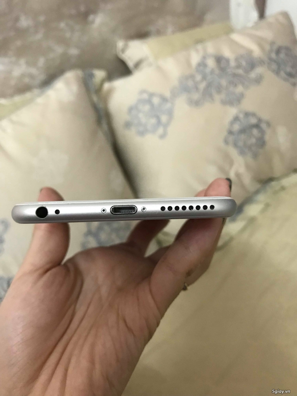 Iphone 6 Plus 128GB Quốc tế Mỹ Silver mất vân tay hình thức cực đẹp - 2